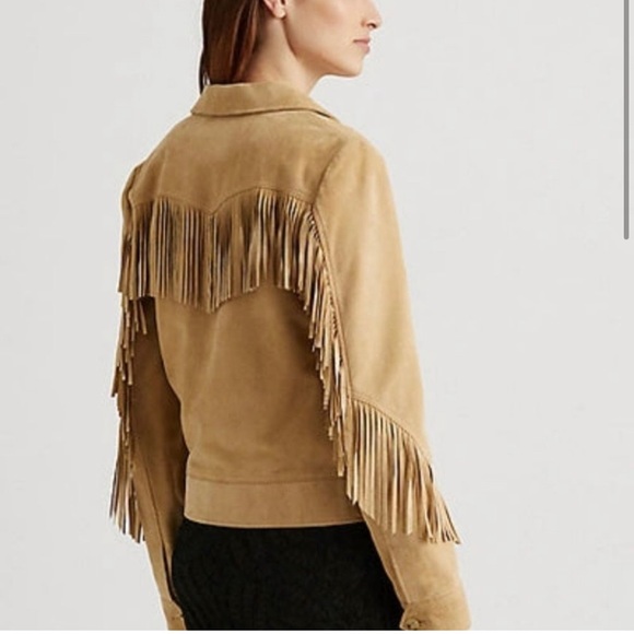 Lauren Ralph Lauren Western goat Suede Jacket - Picture 2 of 10